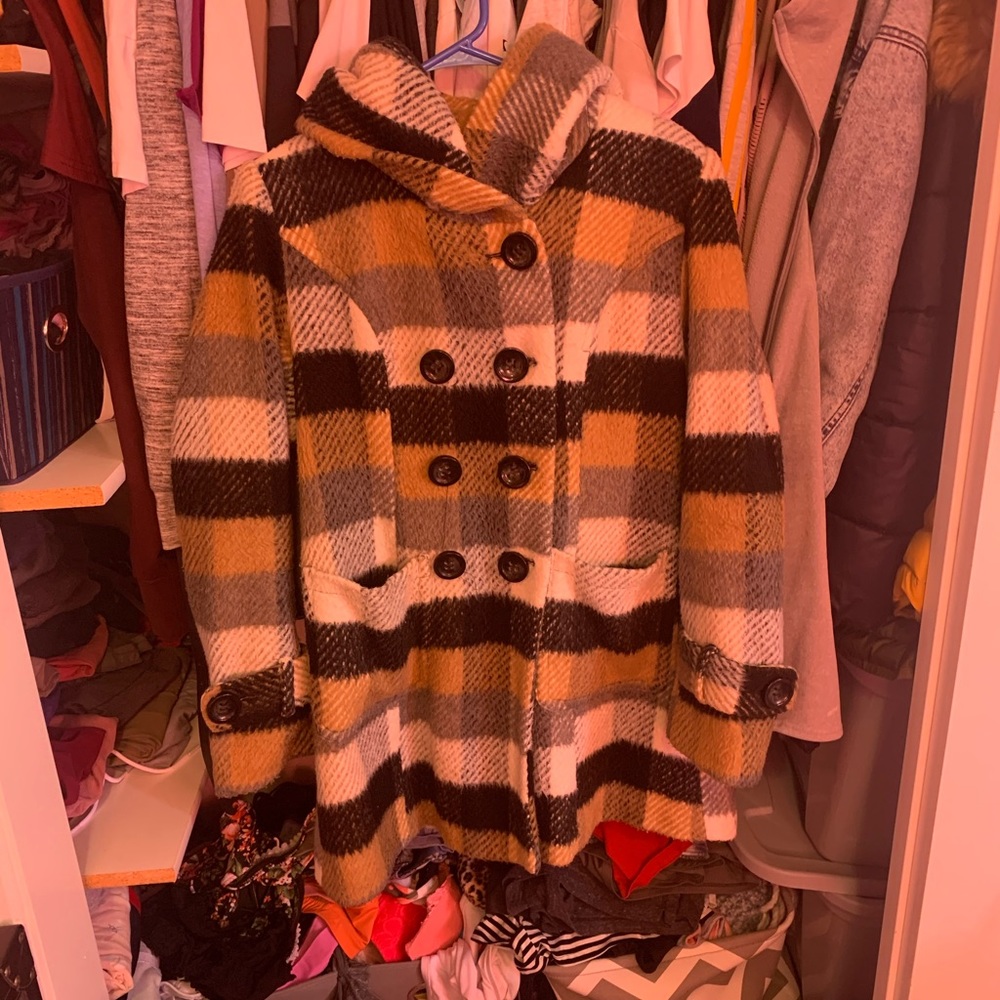 Details winter pea coat